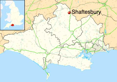 Shaftesbury InDorset   Shaftesbury Map 