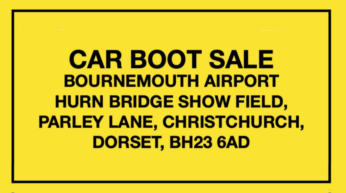 Bournemouth Airport Car Boot Sale 2021