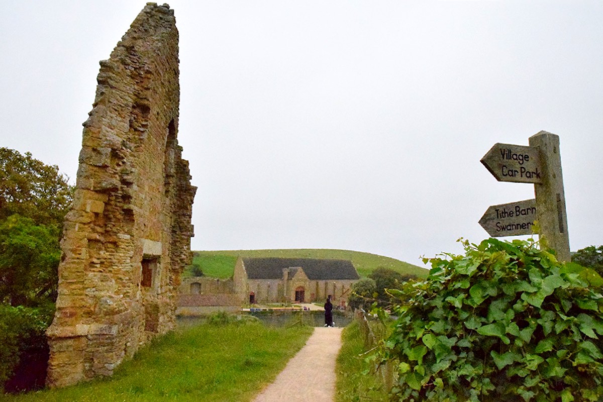 Remains of the Benedictine Abbotsbury Abbey