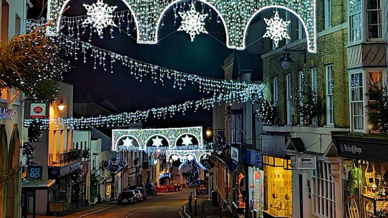 Lyme Regis Christmas Lights Switch On