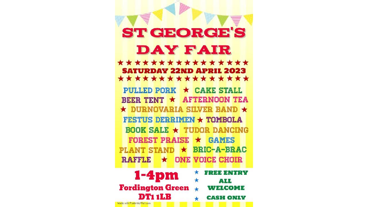 St George’s Day Fair, Fordington Green