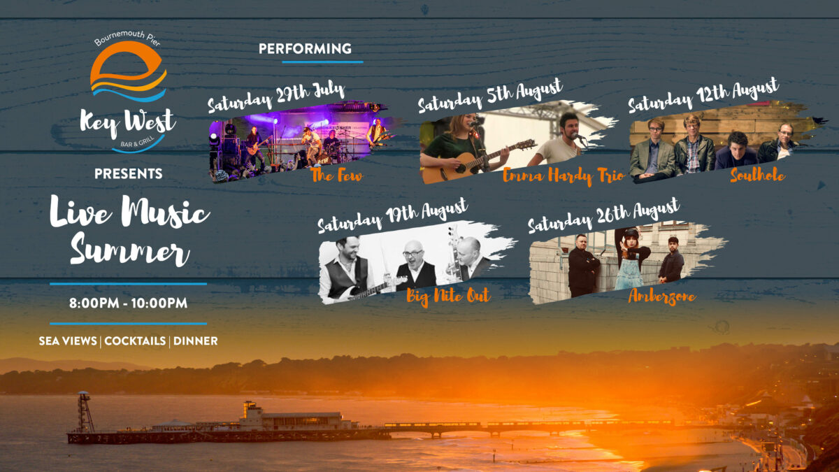 Free Live Music Saturday Nights on Bournemouth Pier This Summer