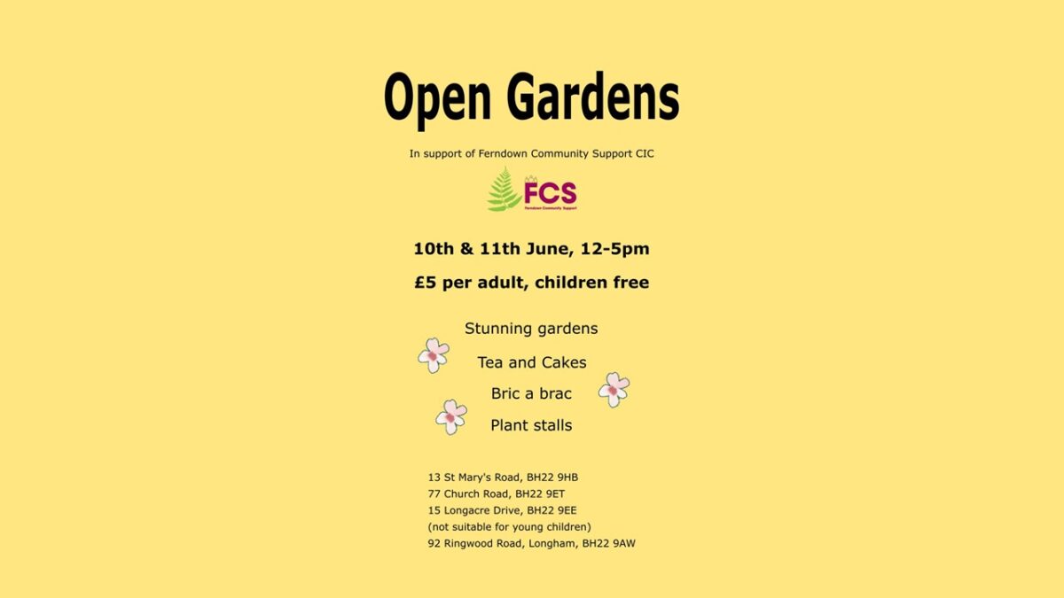 Open gardens Ferndown