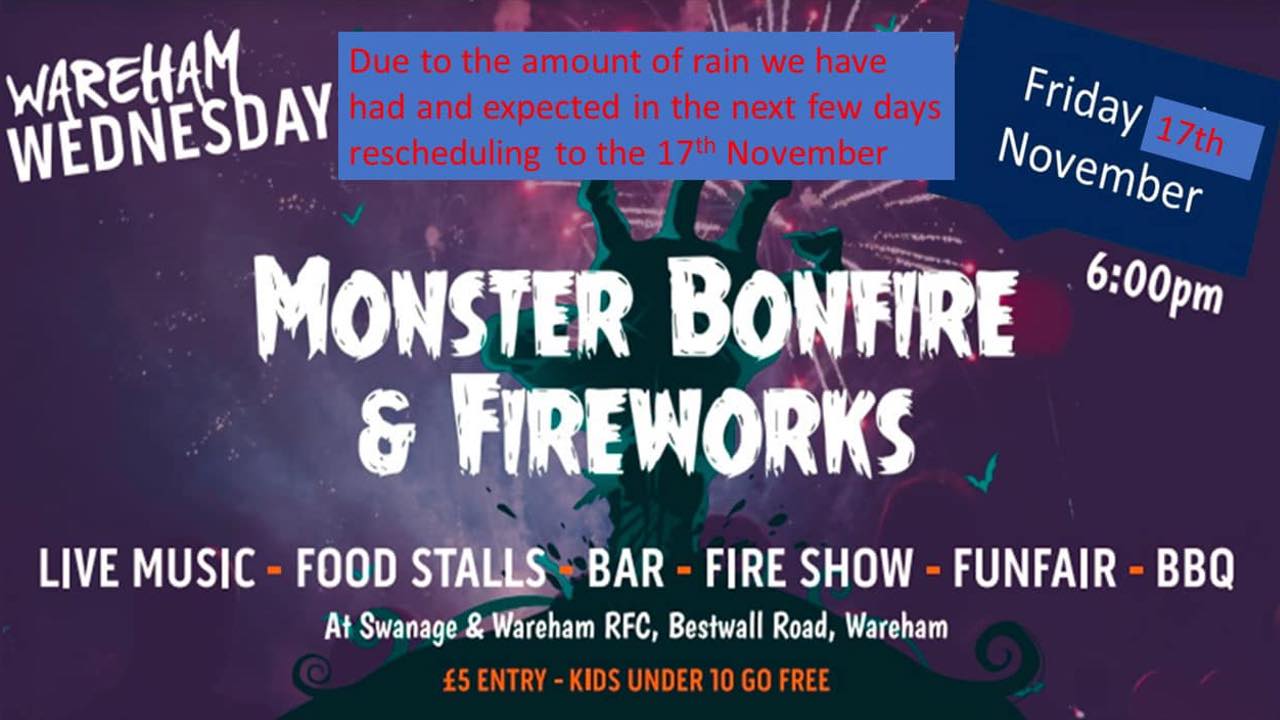 Wareham Wednesday November Fireworks 2023