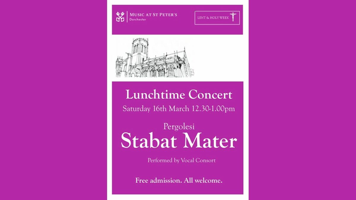 Lunchtime Concert in Lent – Pergolesi ‘Stabat Mater’