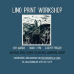 Lino Print Workshop in Mudeford 15th March