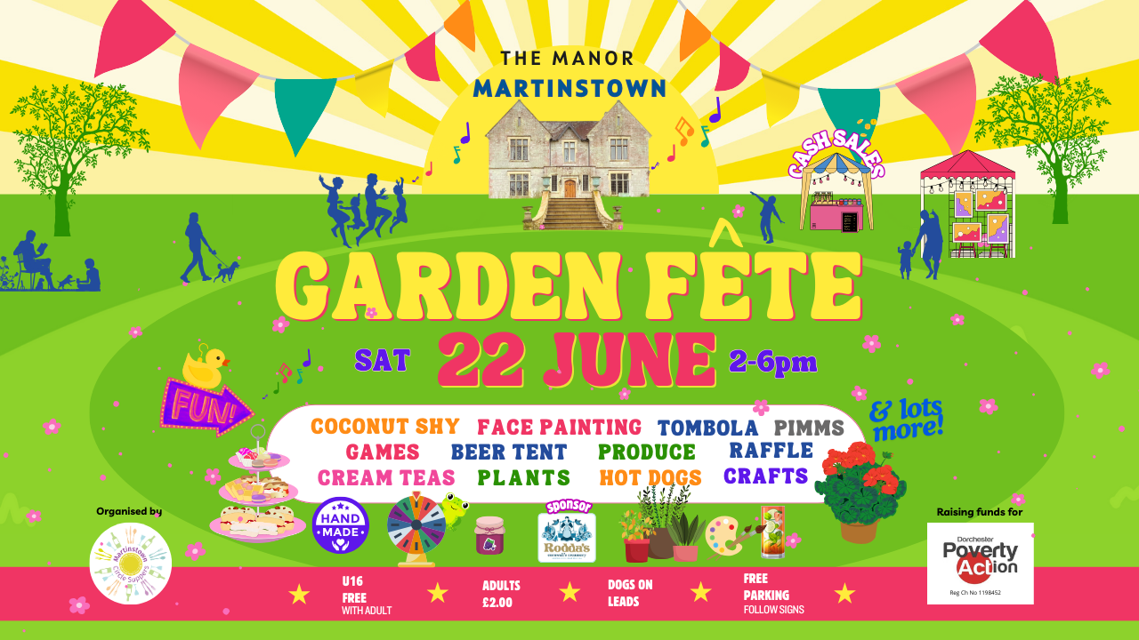 Martinstown Garden Fete at The Manor – inDorset