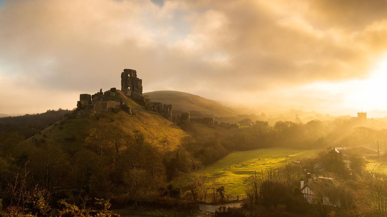 Winter Solstice at Corfe Castle 2024 inDorset